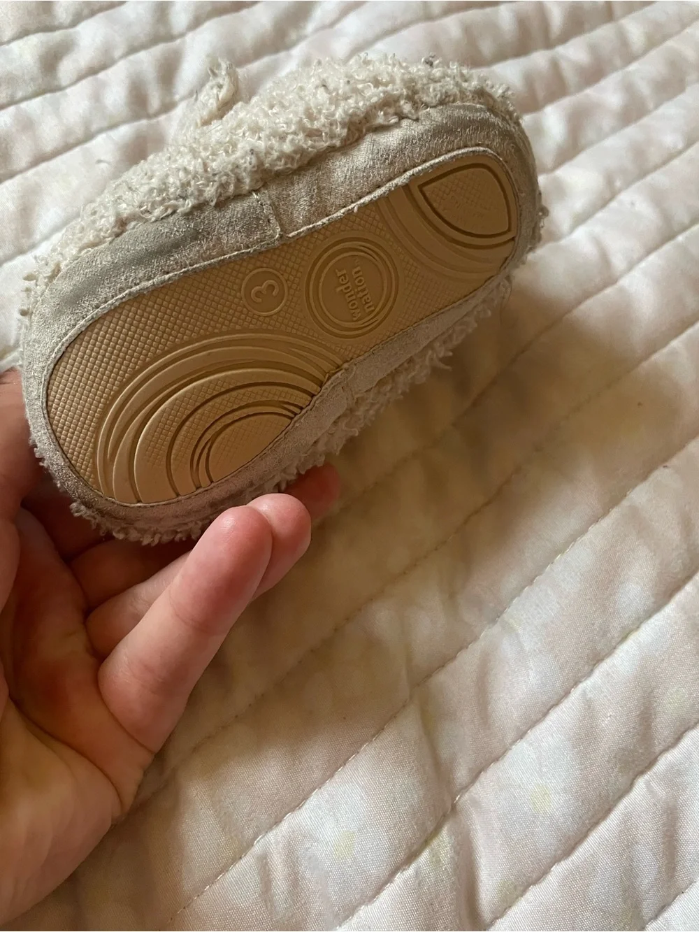 ADD ON Cozy Sherpa Baby Booties - Cream Baby Shoes *My FAVORITE pair*